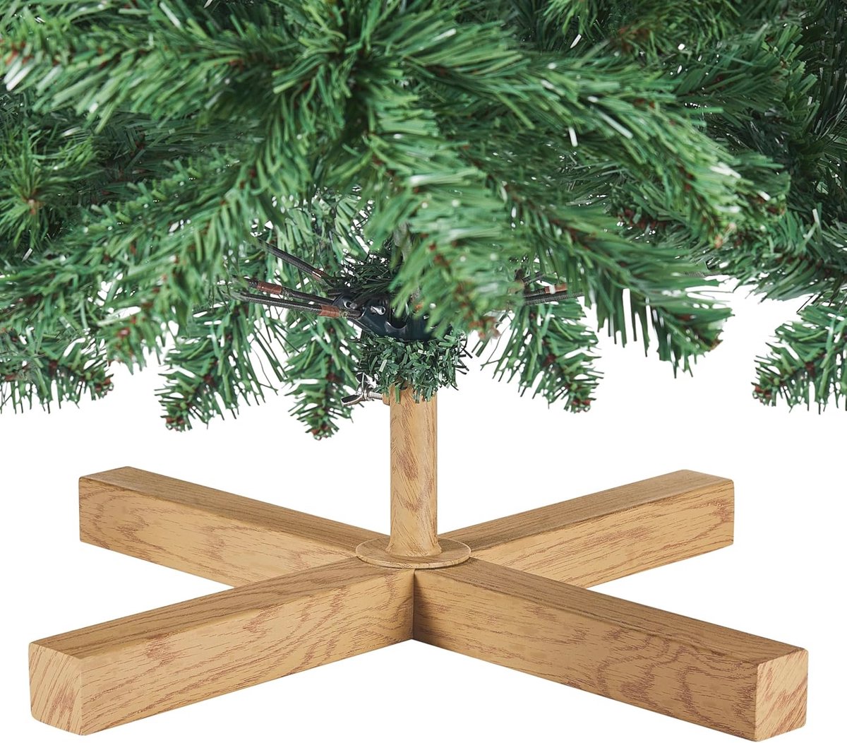 Kunstkerstboom 183 cm PVC Sparrenboom met Metalen Standaard