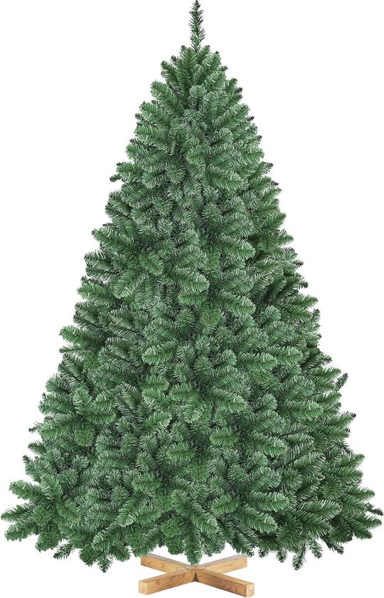 Kunstkerstboom 183 cm PVC Sparrenboom met Metalen Standaard