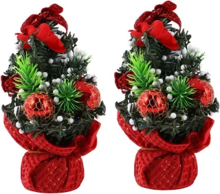 Kunstkerstboom 20 cm (set van 2) - tafelmodel