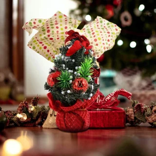 Kunstkerstboom 20 cm (set van 2) - tafelmodel
