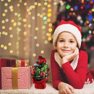 Kunstkerstboom 20 cm (set van 2) - tafelmodel