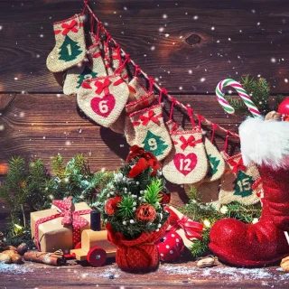 Kunstkerstboom 20 cm (set van 2) - tafelmodel