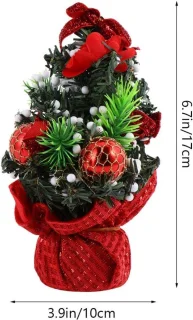 Kunstkerstboom 20 cm (set van 2) - tafelmodel