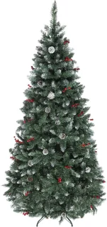 Kunstkerstboom 210 cm besneeuwde look groen