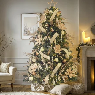 Kunstkerstboom 210 cm Champagne