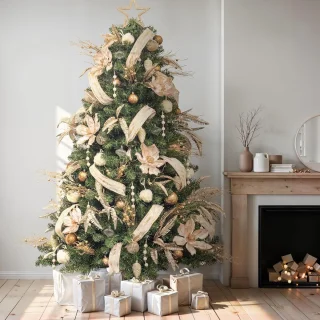 Kunstkerstboom 210 cm Champagne