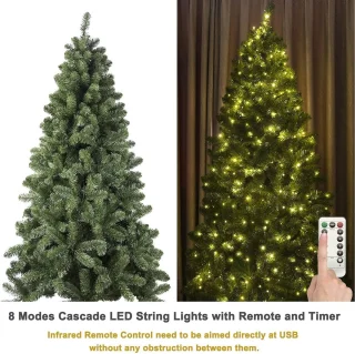 Kunstkerstboom 210 cm Champagne