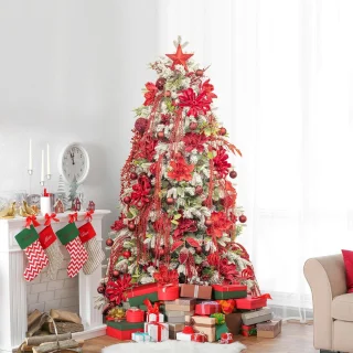 Kunstkerstboom 210 cm - Edelsparrenstandaard