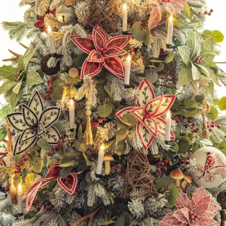Kunstkerstboom 210 cm - Edelsparrenstandaard
