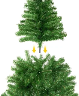 Kunstkerstboom 210 cm - Glanzend groen