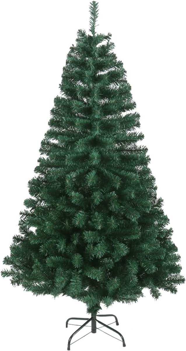 De Kunstkerstboom 210 cm Groen Inklapbaar - Dennenboom met Metalen Standaard in één oogopslag