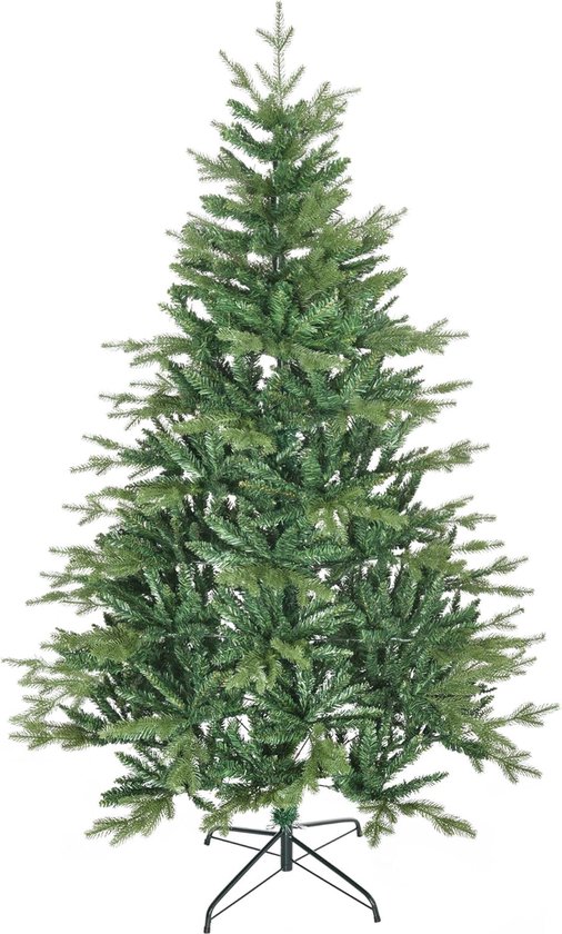 Kunstkerstboom 210 cm Groen PVC PE Metaal
