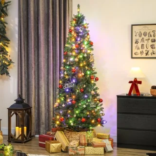 Kunstkerstboom 210 cm met metalen standaard