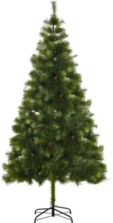 Kunstkerstboom 210 cm met metalen standaard