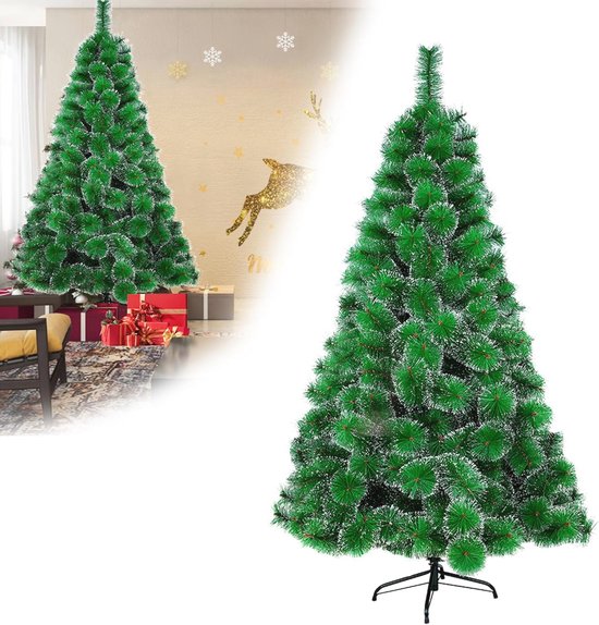 Kunstkerstboom 210 cm met metalen standaard
