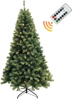 Kunstkerstboom 210 cm met verlichting