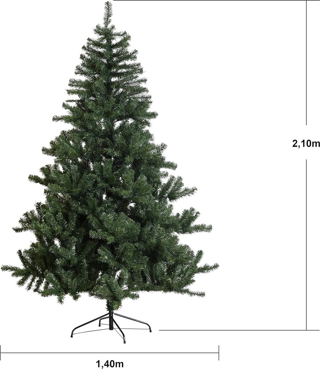 Kunstkerstboom 210 cm Natuurlijk Groen