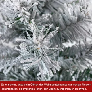 Kunstkerstboom 210 cm Natuurlijk wit