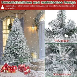 Kunstkerstboom 210 cm Natuurlijk wit