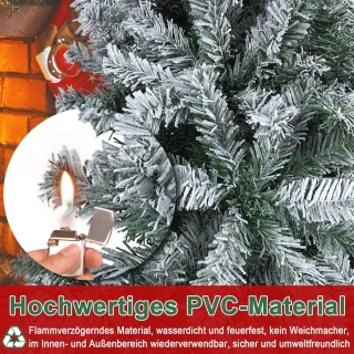 Kunstkerstboom 210 cm Natuurlijk wit