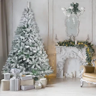 Kunstkerstboom 210 cm Natuurlijk wit
