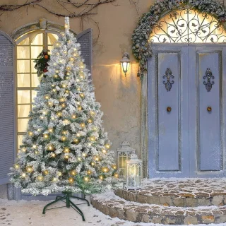 Kunstkerstboom 210 cm Natuurlijk wit