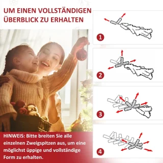 Kunstkerstboom 210 cm (Ø142 cm) - Groen