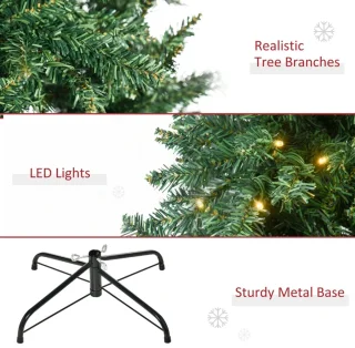 Kunstkerstboom 210 cm (Ø142 cm) - Groen