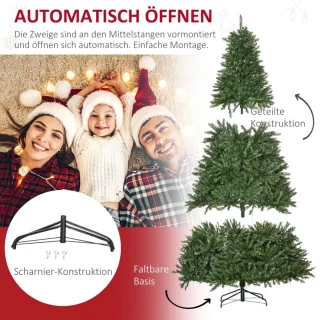Kunstkerstboom 210 cm (Ø142 cm) - Groen