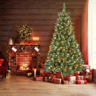 Kunstkerstboom 210 cm PVC dennenboom