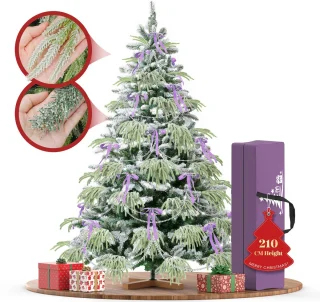 Kunstkerstboom 210 cm PVC/PE Groen