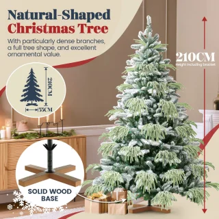 Kunstkerstboom 210 cm PVC/PE Groen