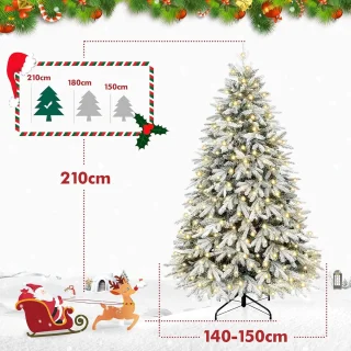 Kunstkerstboom 210 cm Sneeuw