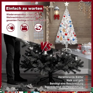 Kunstkerstboom 210 cm Wit