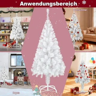 Kunstkerstboom 210 cm Wit