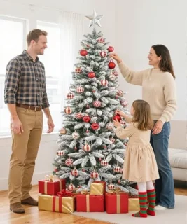 Kunstkerstboom 210 cm - wit