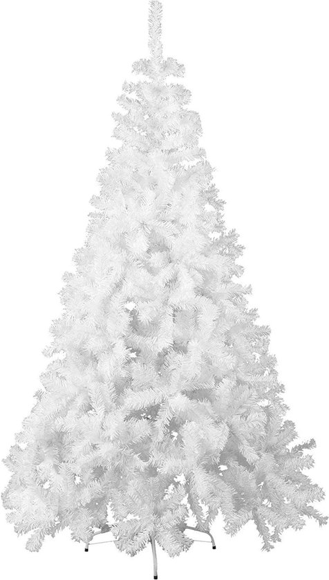 Kunstkerstboom 210 cm Wit PVC Metalen Standaard