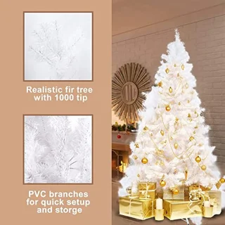 Kunstkerstboom 210 cm - Wit
