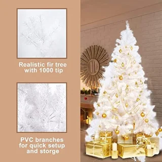 Kunstkerstboom 210 cm - Wit