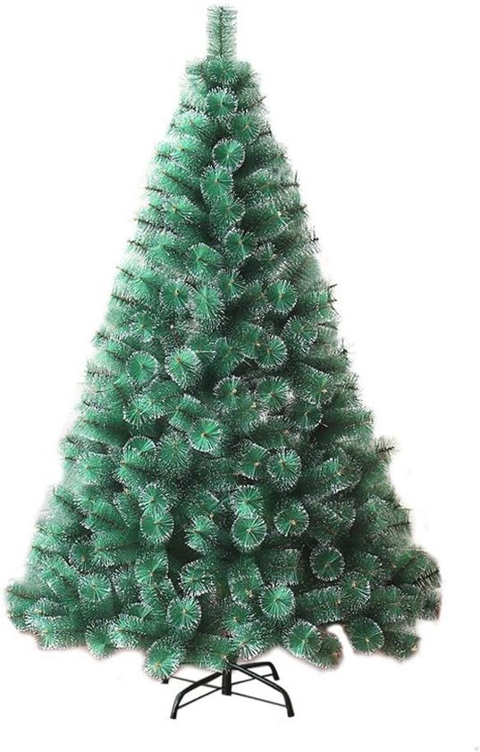 Kunstkerstboom 210cm met Sneeuweffect en Metalen Standaard