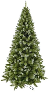 Kunstkerstboom 215 cm groen met witte punten