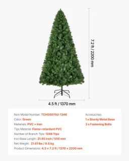 Kunstkerstboom 220 cm