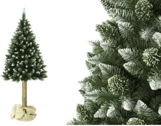 Kunstkerstboom 220 cm Groen PVC Met Stam