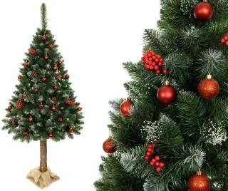 Kunstkerstboom 220 cm Groen PVC Met Stam