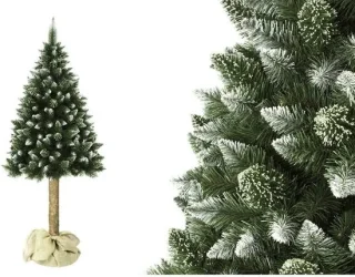 Kunstkerstboom 220 cm Groen PVC Met Stam