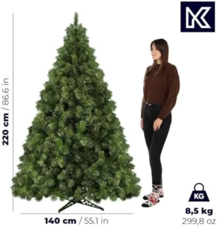 Kunstkerstboom 220 cm PVC Groen