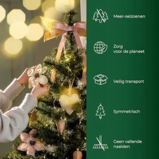 Kunstkerstboom 220 cm PVC Groen