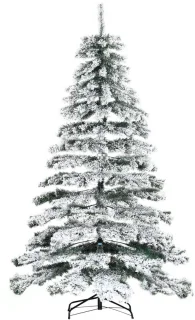 Kunstkerstboom 225 cm groen-wit