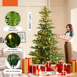 Kunstkerstboom 225 cm Ø135 cm