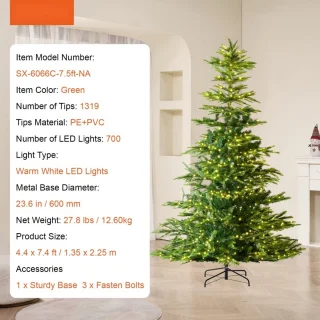 Kunstkerstboom 225 cm Ø135 cm